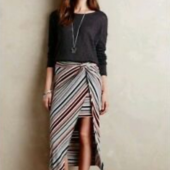 Anthropologie Deletta Nubby Circle Sweater Grey - Picture 2 of 15